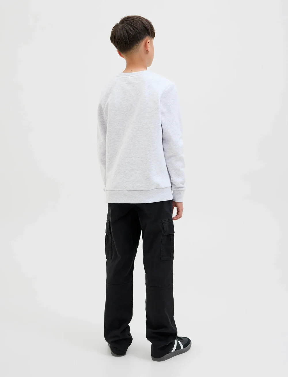 Jack & Jones - JJGEPLAS SWEAT CREW NECK JNR - dressipluusid - white melange - 2