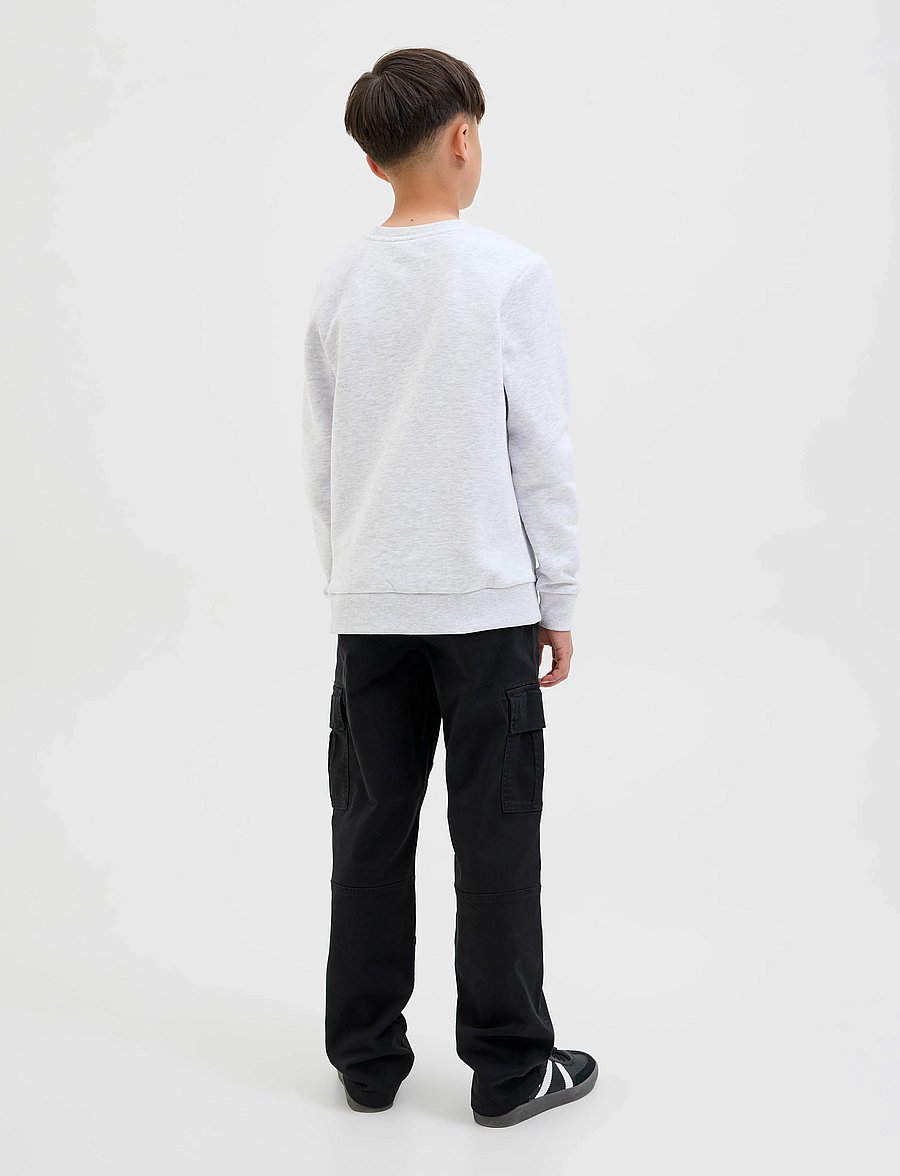 Jack & Jones - JJGEPLAS SWEAT CREW NECK JNR - white melange - 2
