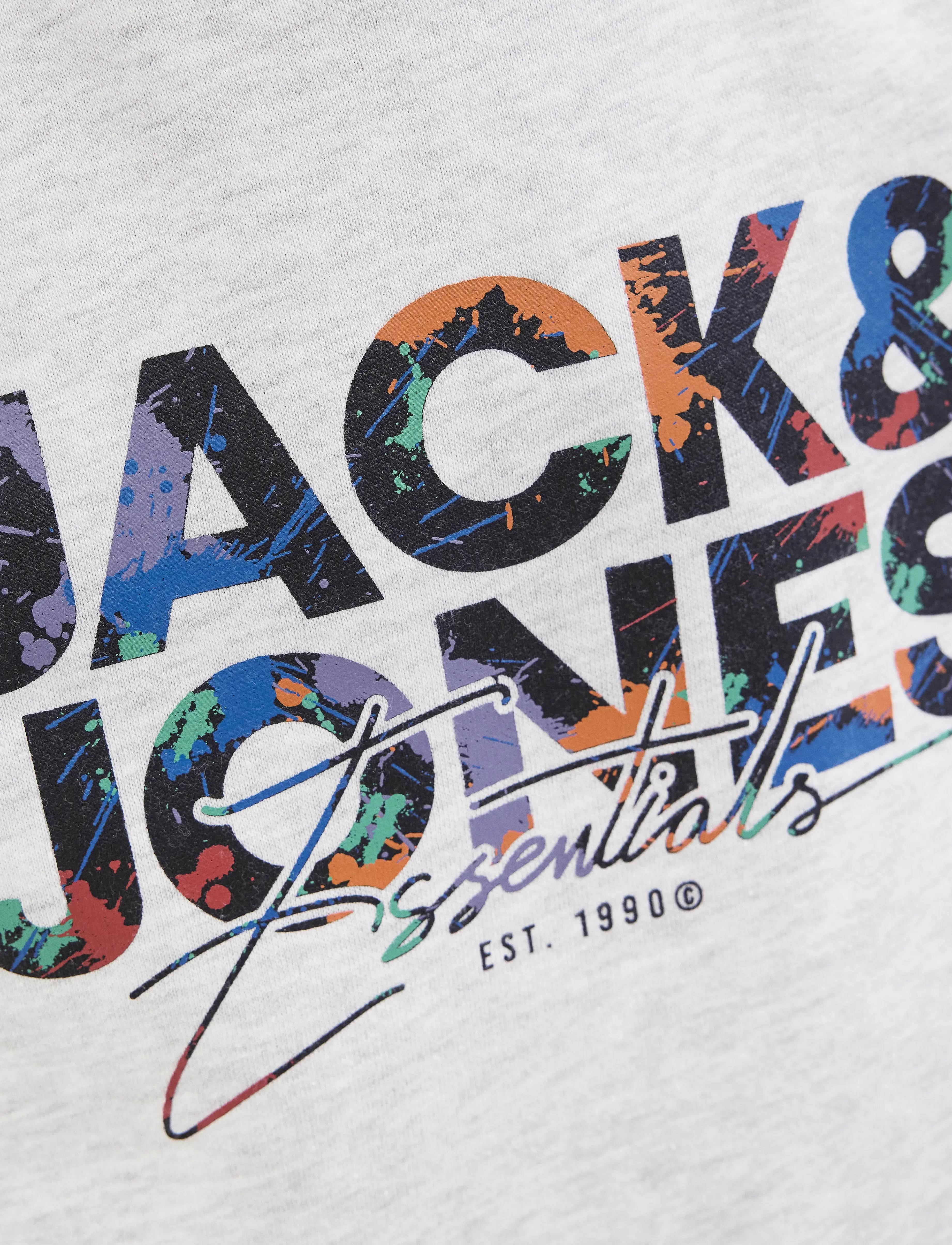Jack & Jones - JJGEPLAS SWEAT CREW NECK JNR - white melange - 4
