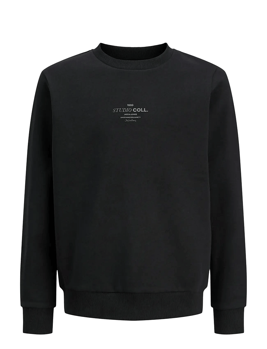 Jack & Jones - JJJIN SWEAT CREW NECK JNR - sweatshirts - black - 1