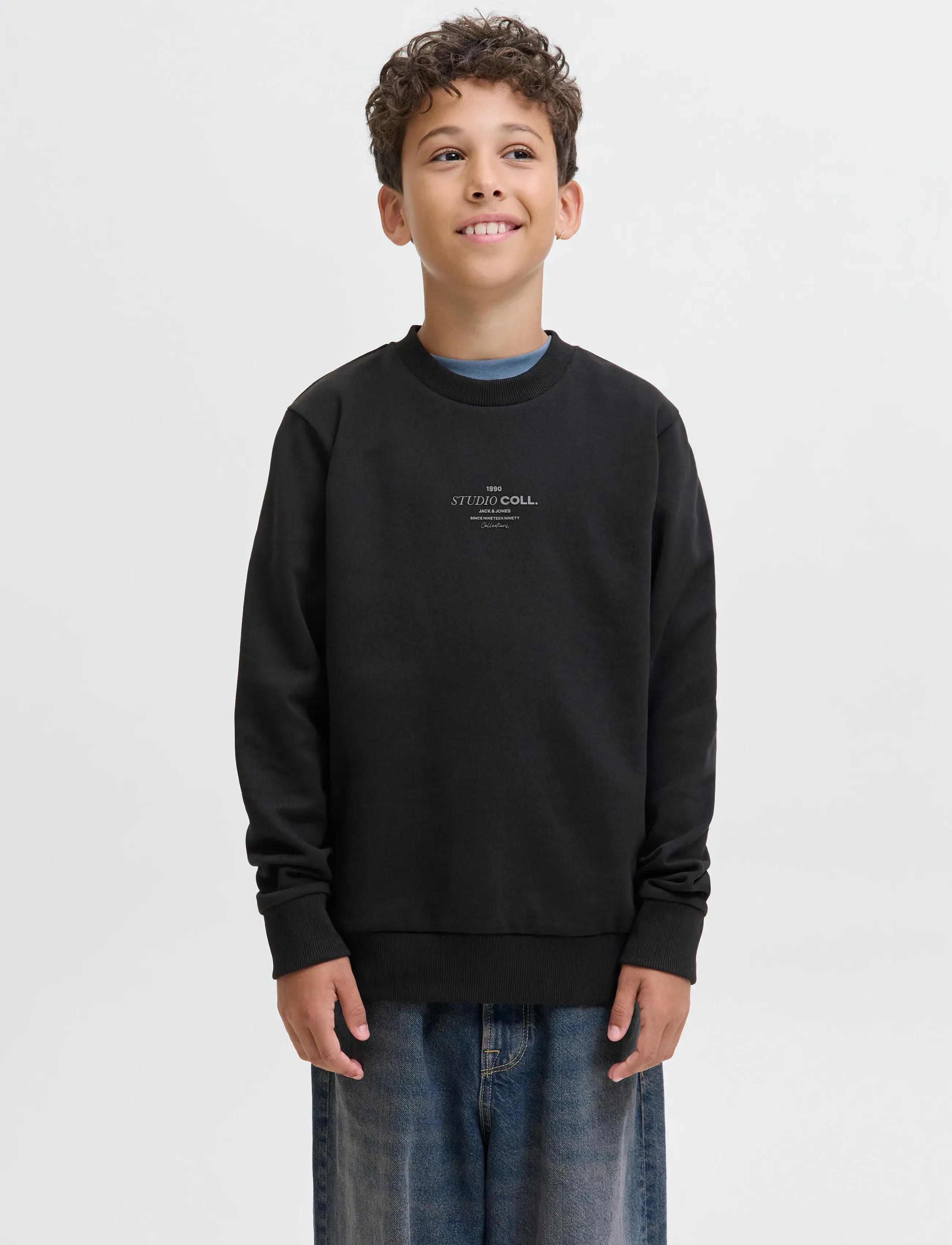 Jack & Jones JJJIN SWEAT CREW NECK JNR - Sweatshirts - BLACK / black