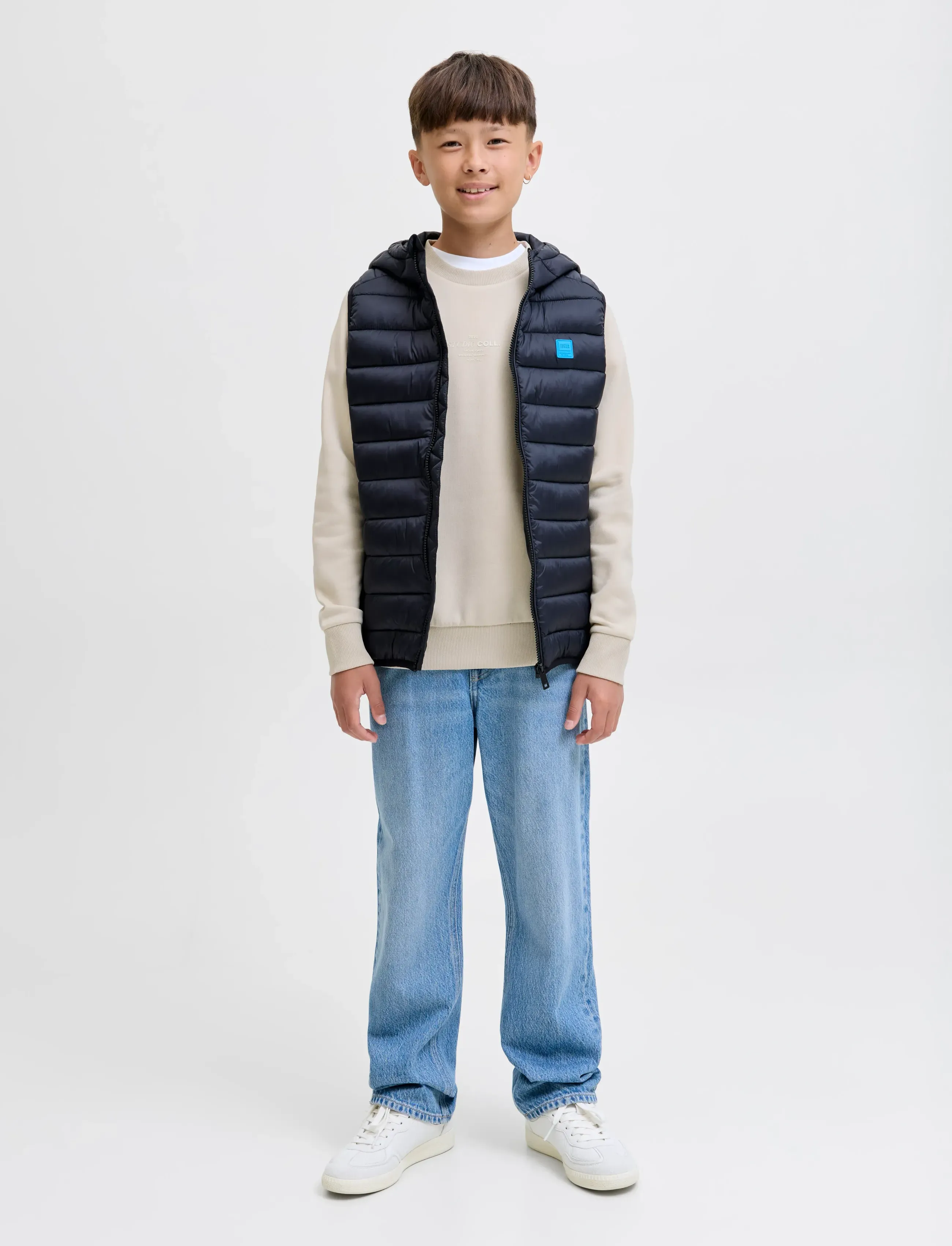 Jack & Jones - JJJIN SWEAT CREW NECK JNR - sweatshirts - moonbeam - 4
