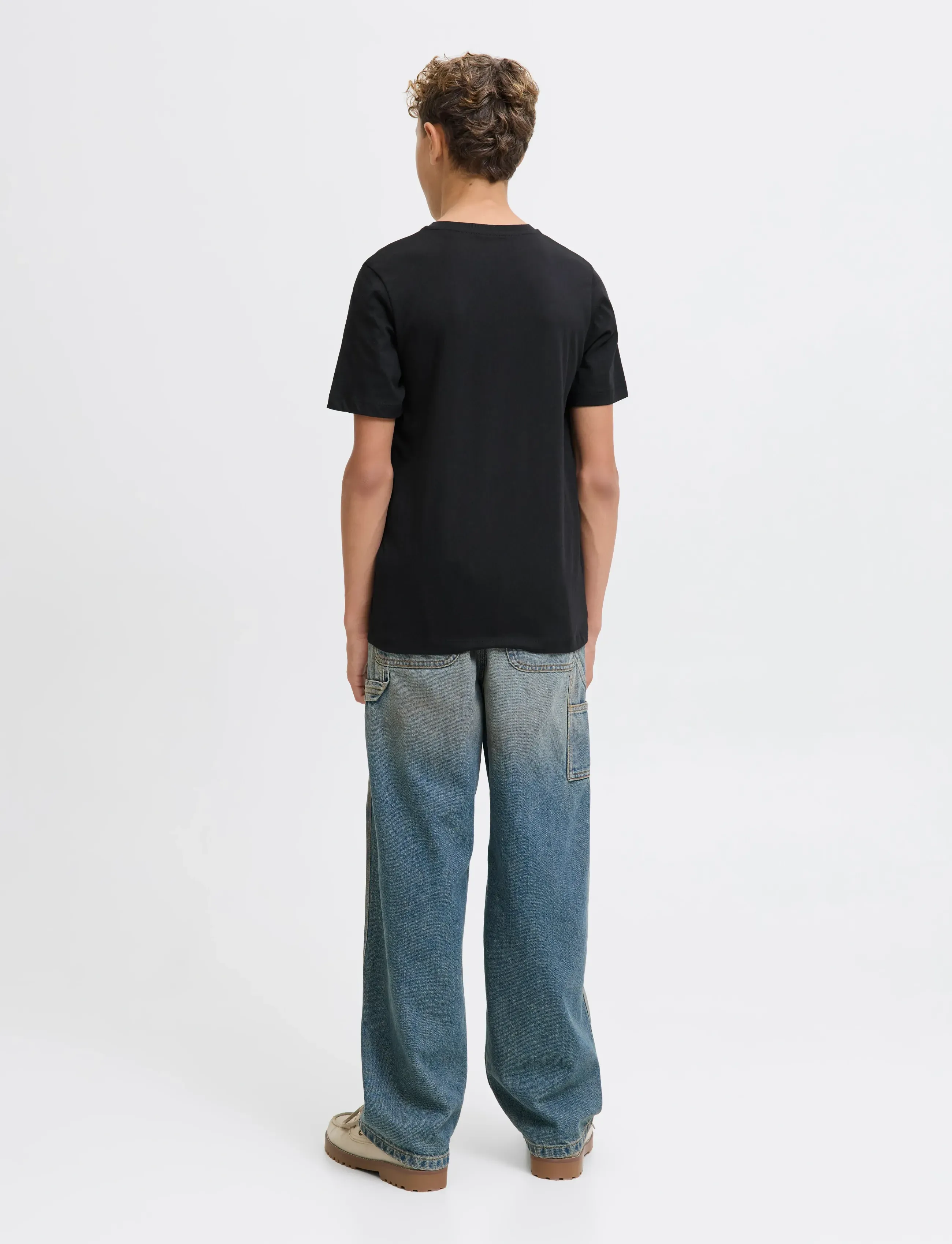 Jack & Jones - JJHAYATO TEE SS CREW NECK JNR - black - 3