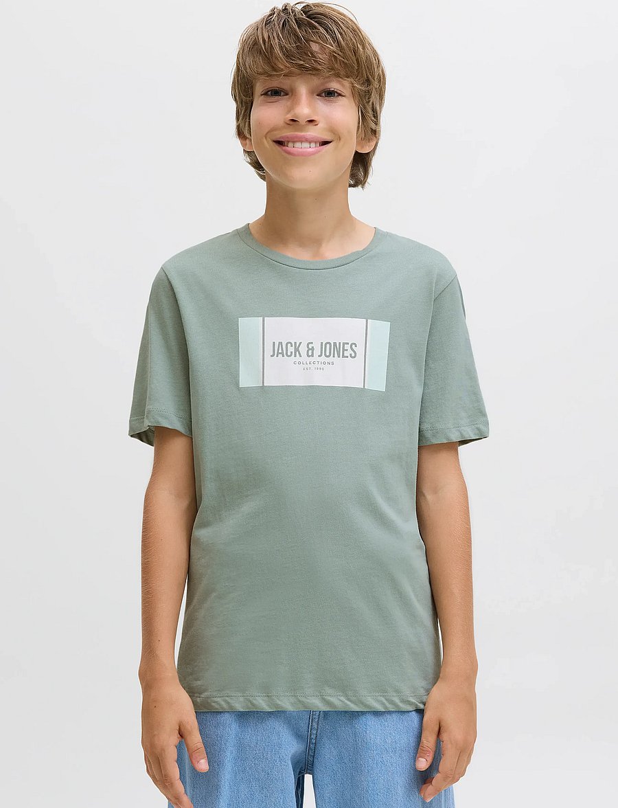 Jack & Jones - JJHAYATO TEE SS CREW NECK JNR - iceberg green - 0