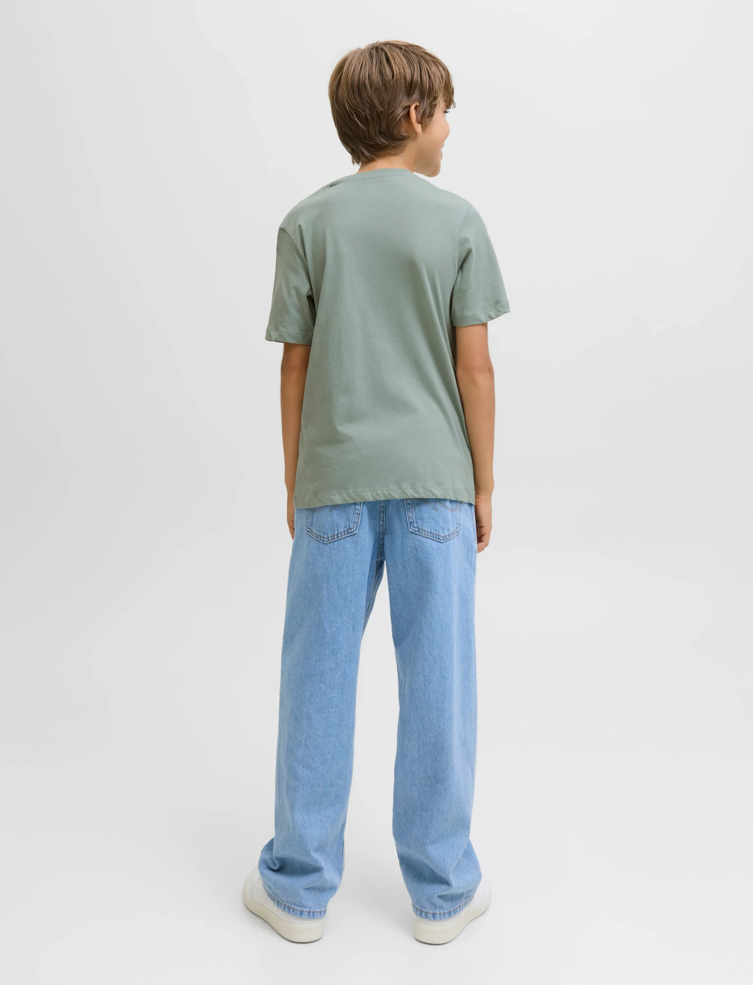 Jack & Jones - JJHAYATO TEE SS CREW NECK JNR - iceberg green - 2
