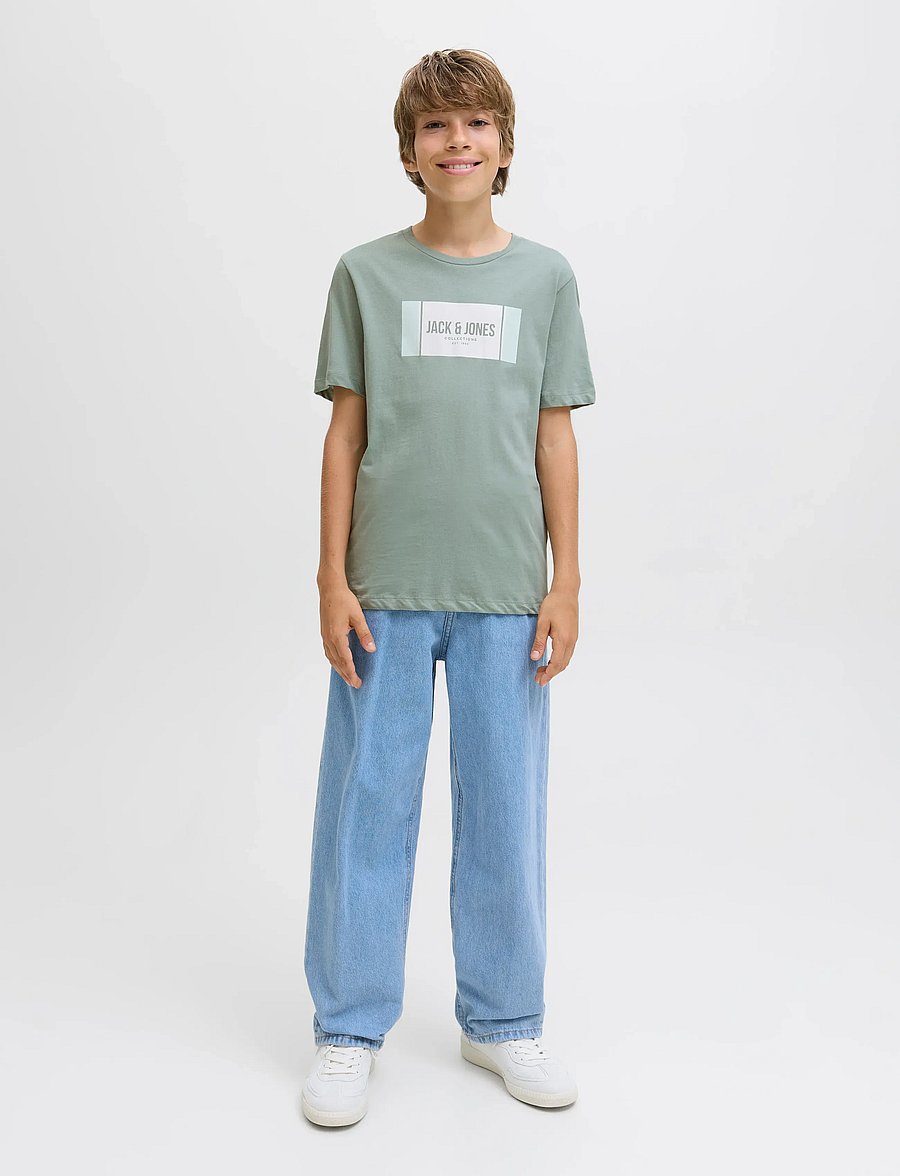 Jack & Jones - JJHAYATO TEE SS CREW NECK JNR - iceberg green - 4