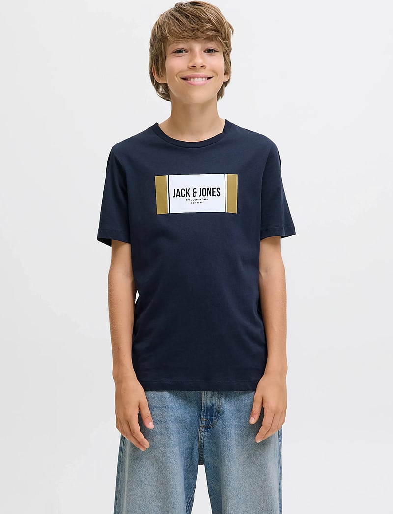 Jack & Jones - JJHAYATO TEE SS CREW NECK JNR - sky captain - 0