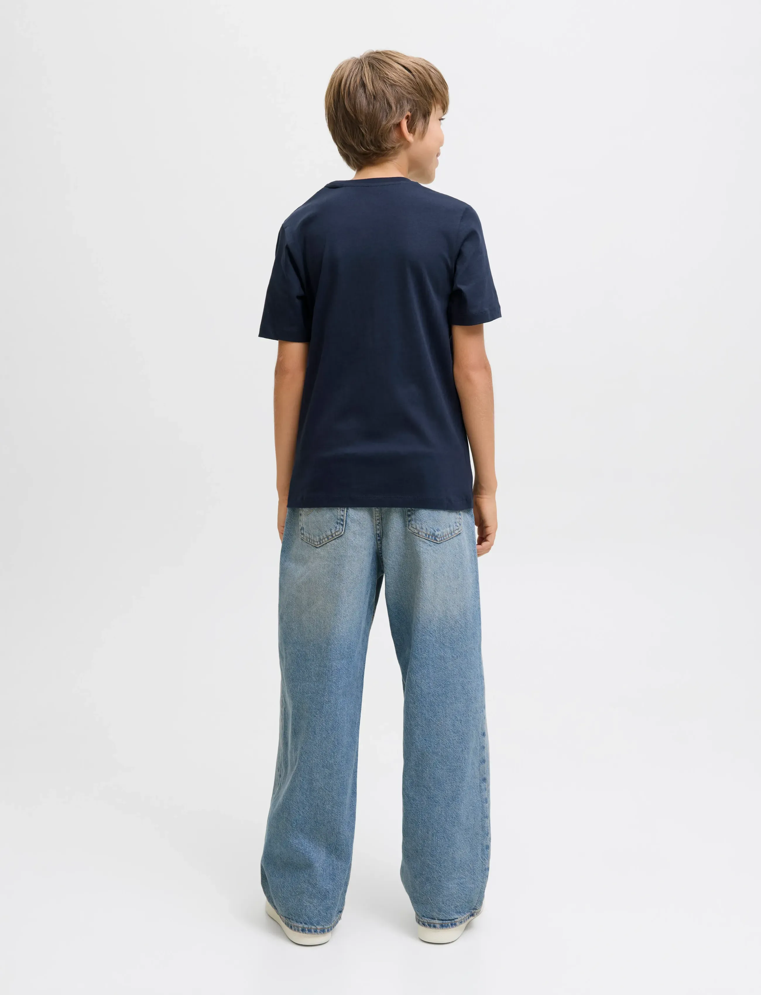 Jack & Jones - JJHAYATO TEE SS CREW NECK JNR - sky captain - 2