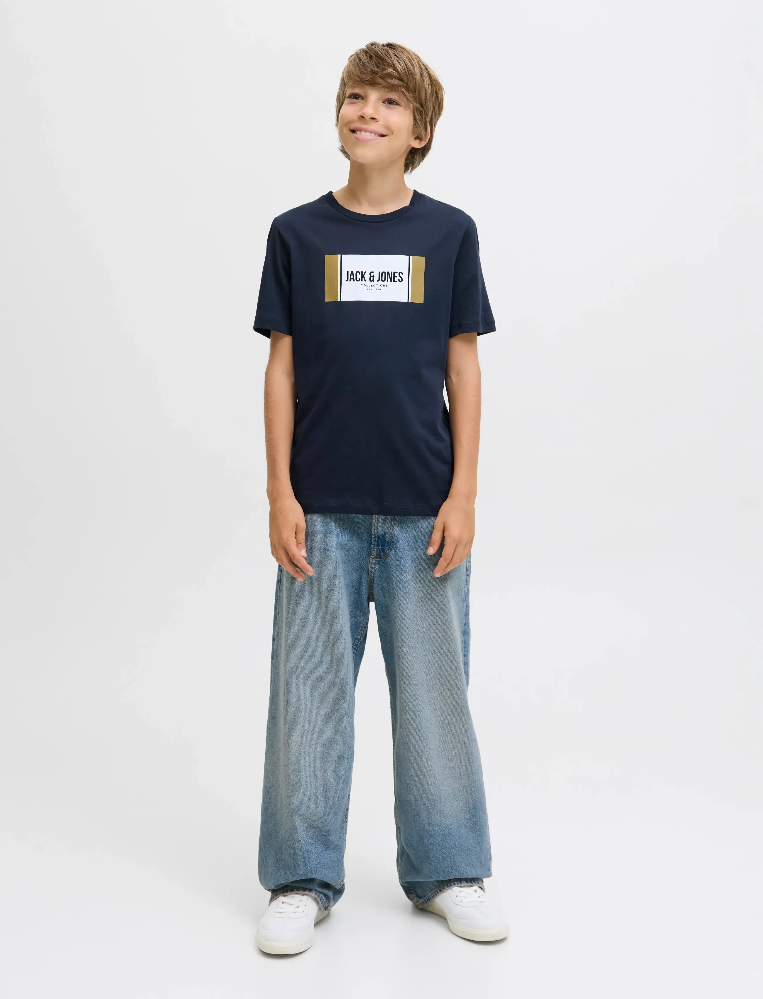 Jack & Jones - JJHAYATO TEE SS CREW NECK JNR - sky captain - 3