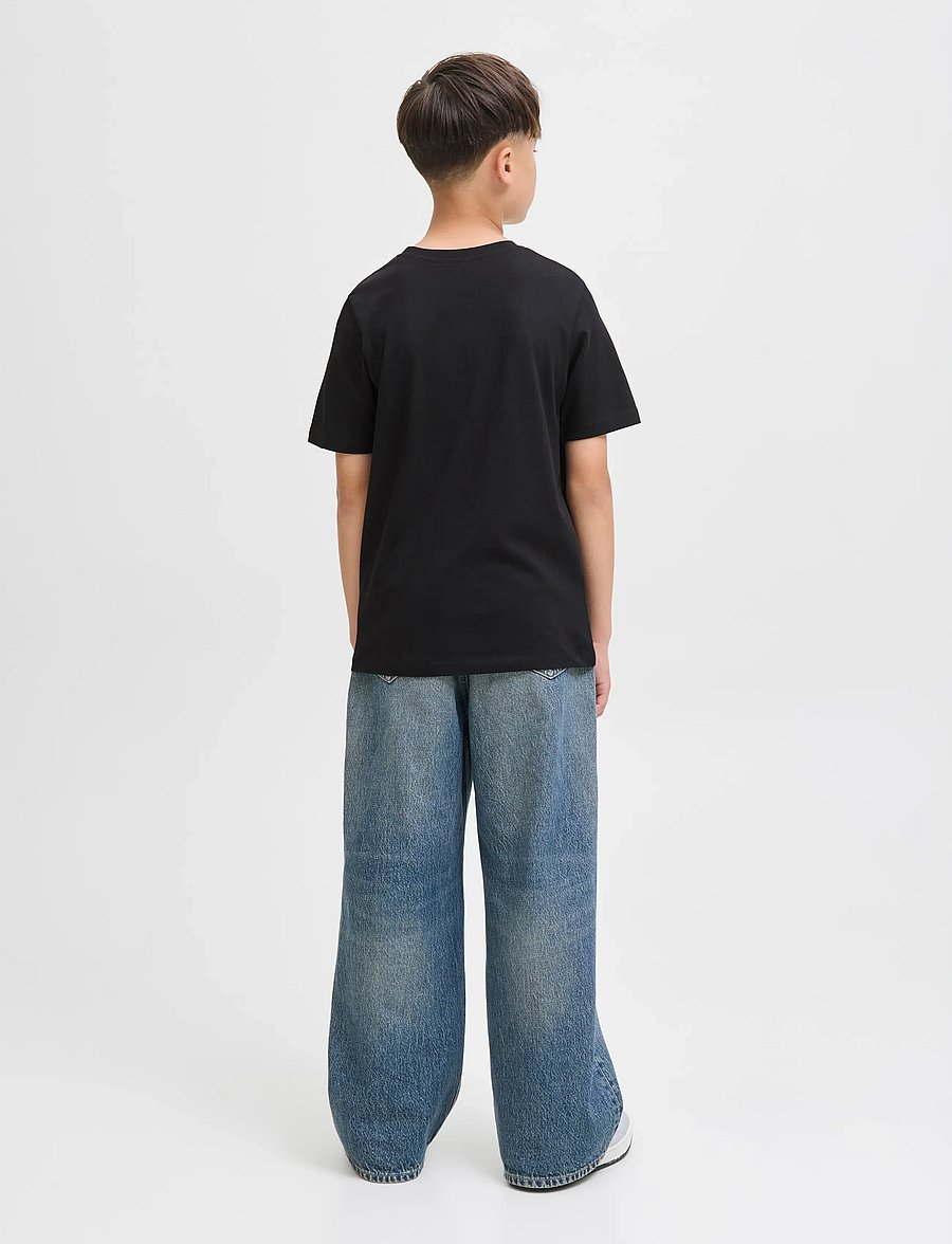 Jack & Jones - JJGEPLAS TEE SS CREW NECK JNR - marškinėliai trumpomis rankovėmis - black - 2