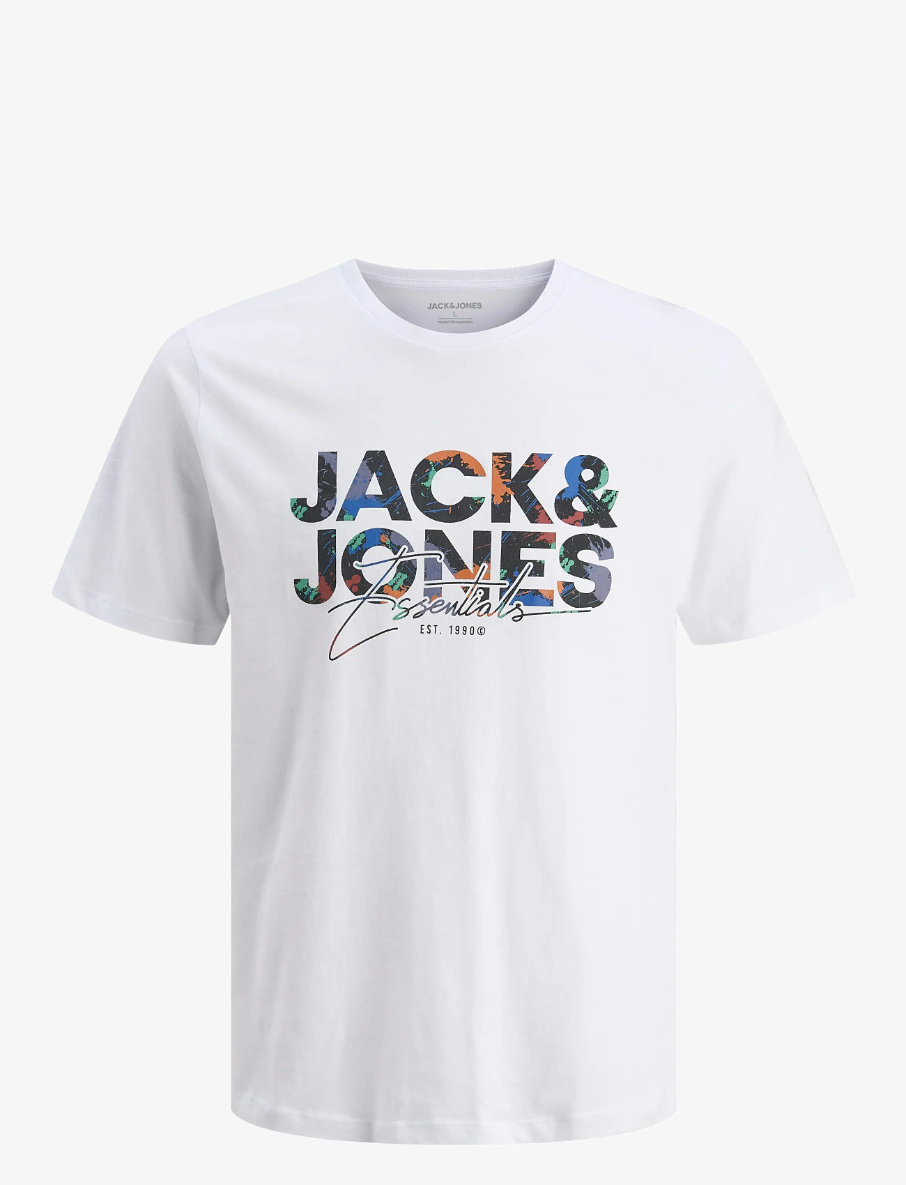 Jack & Jones - JJGEPLAS TEE SS CREW NECK JNR - kurzärmelige - white - 1