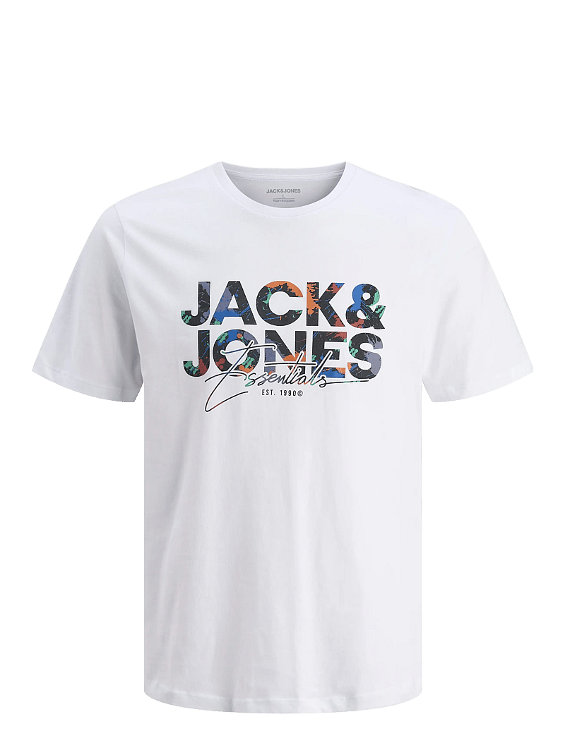 Jack & Jones - JJGEPLAS TEE SS CREW NECK JNR - kurzärmelige - white - 1