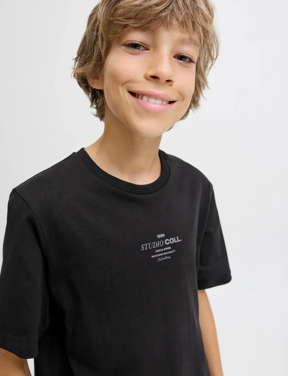 Jack & Jones - JJJIN TEE SS CREW NECK JNR - kortärmade t-shirts - black - 4