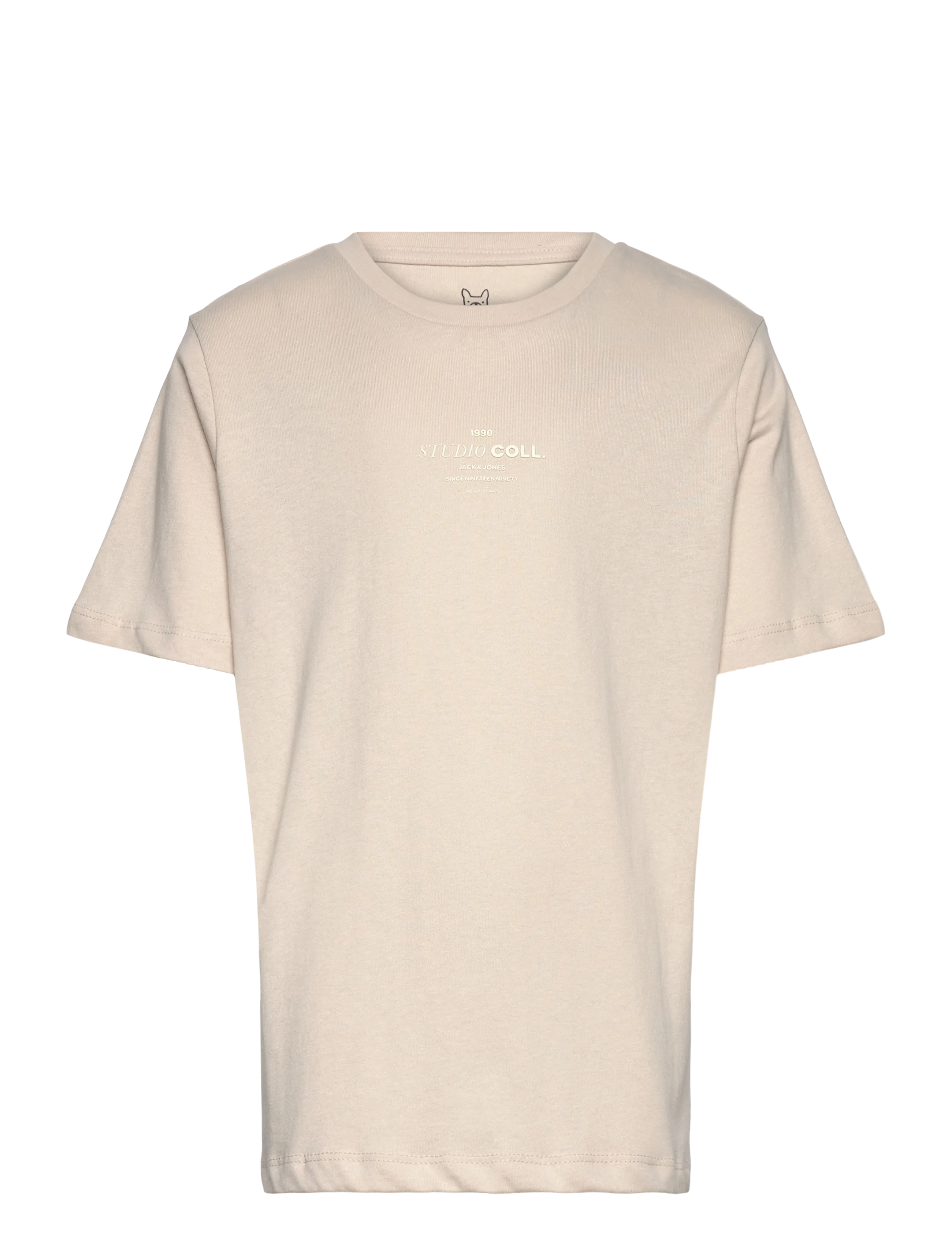 Jack & Jones JJJIN TEE SS CREW NECK JNR - Överdelar - MOONBEAM / beige