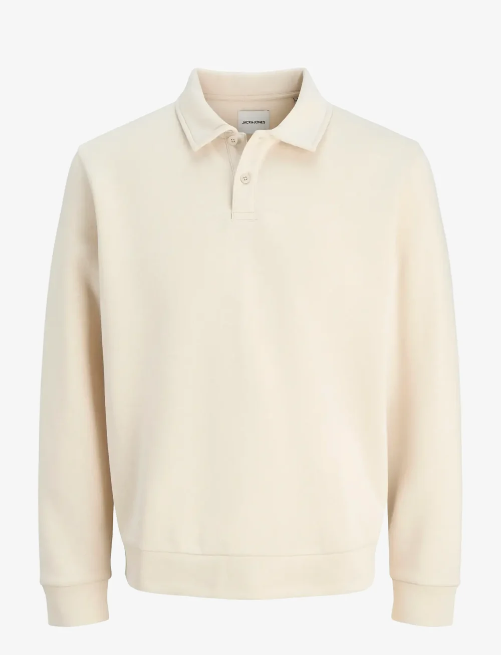 Jack & Jones - JJEBRADLEY SWEAT POLO AW25 JNR - langärmelig poloshirt - moonbeam - 1