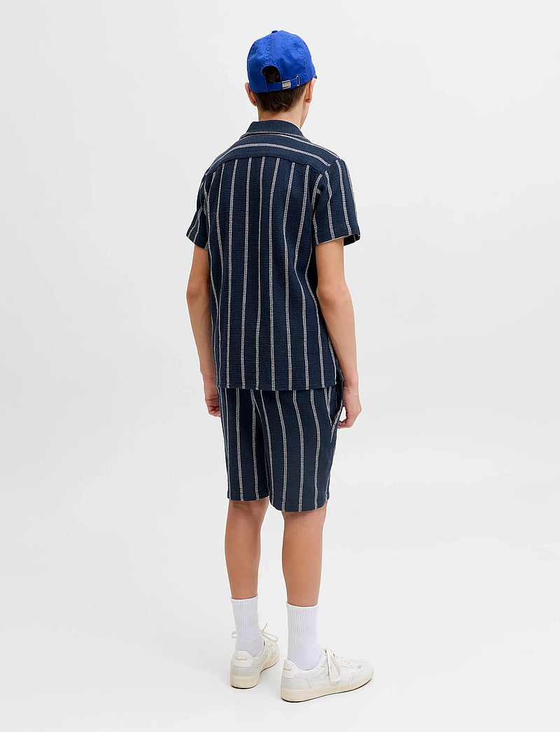 Jack & Jones - JPSTJAIDEN COBA STRIPE JOG SHORT JNR SN - lühikesed vabaajapüksid - sky captain - 3