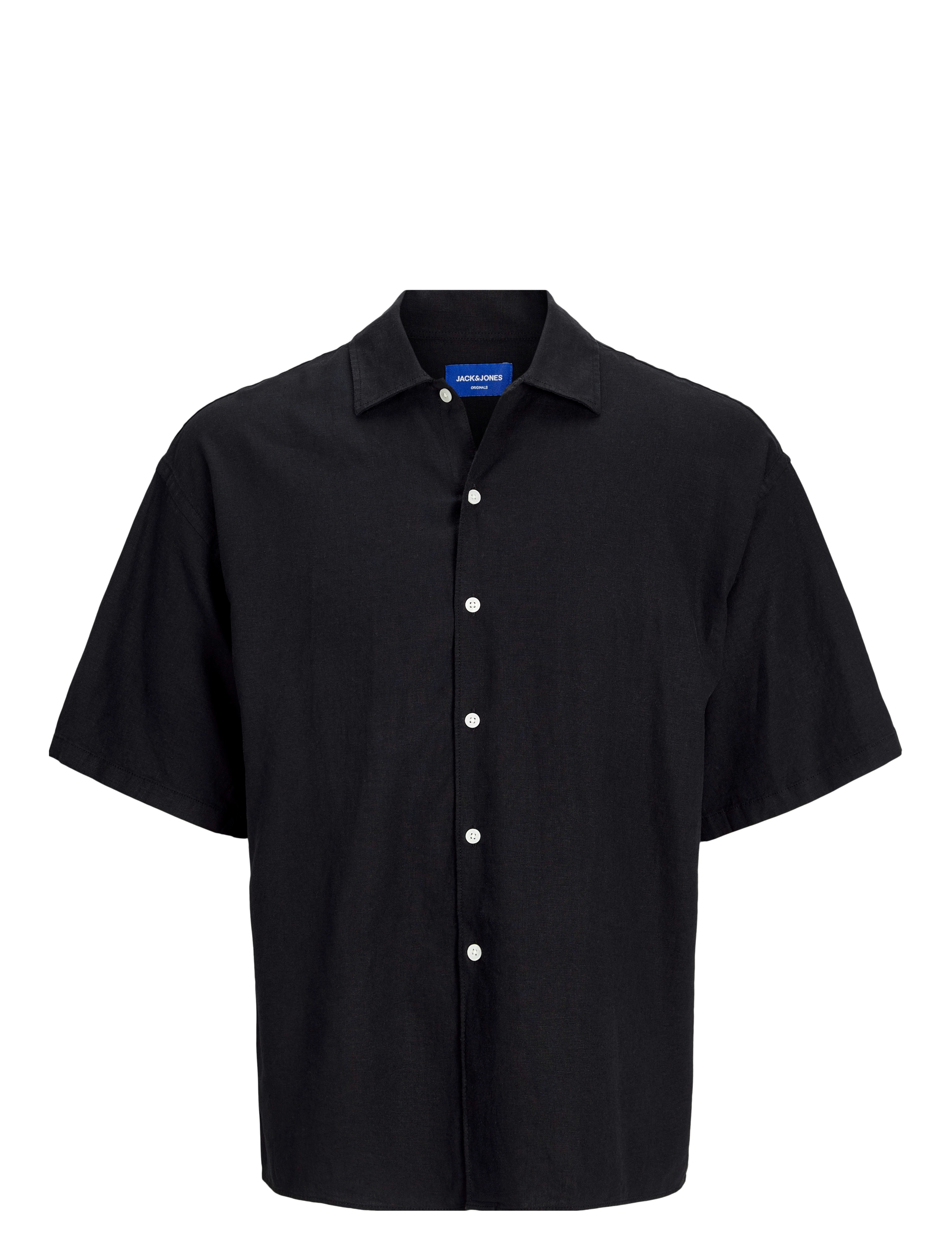 JACK & JONES Jorparos Oversized Shirt Ss Jnr Schwarz - 176 - Kinder