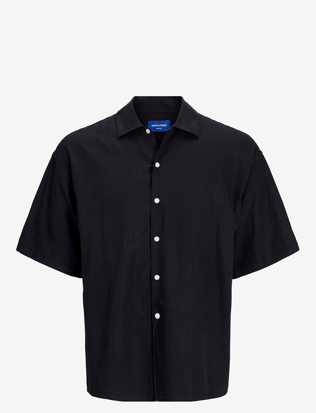Jack & Jones - JORPAROS OVERSIZED SHIRT SS JNR - kurzärmlige hemden - black - 1