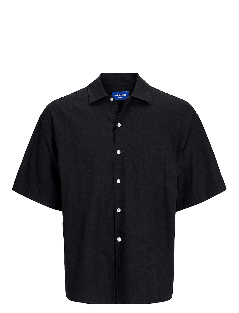Jack & Jones - JORPAROS OVERSIZED SHIRT SS JNR - kurzärmlige hemden - black - 1