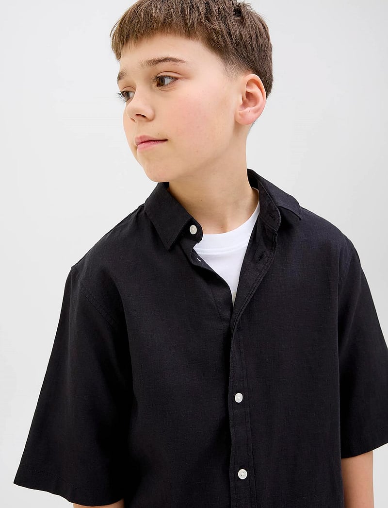 Jack & Jones - JORPAROS OVERSIZED SHIRT SS JNR - kurzärmlige hemden - black - 2