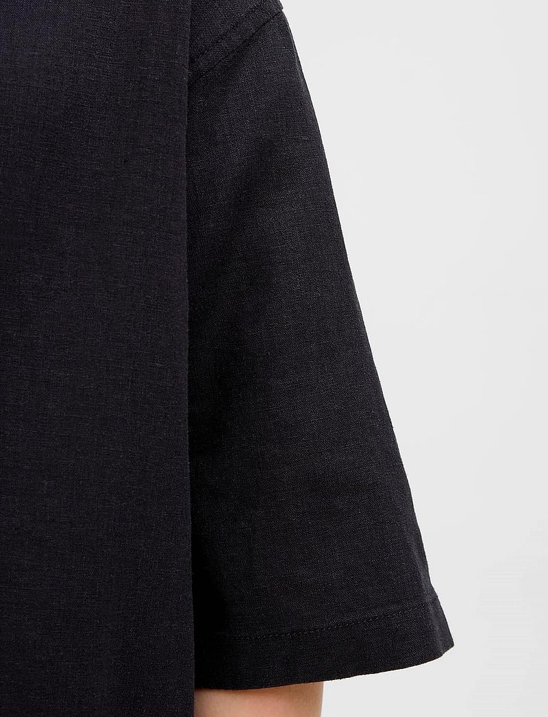 Jack & Jones - JORPAROS OVERSIZED SHIRT SS JNR - kurzärmlige hemden - black - 3