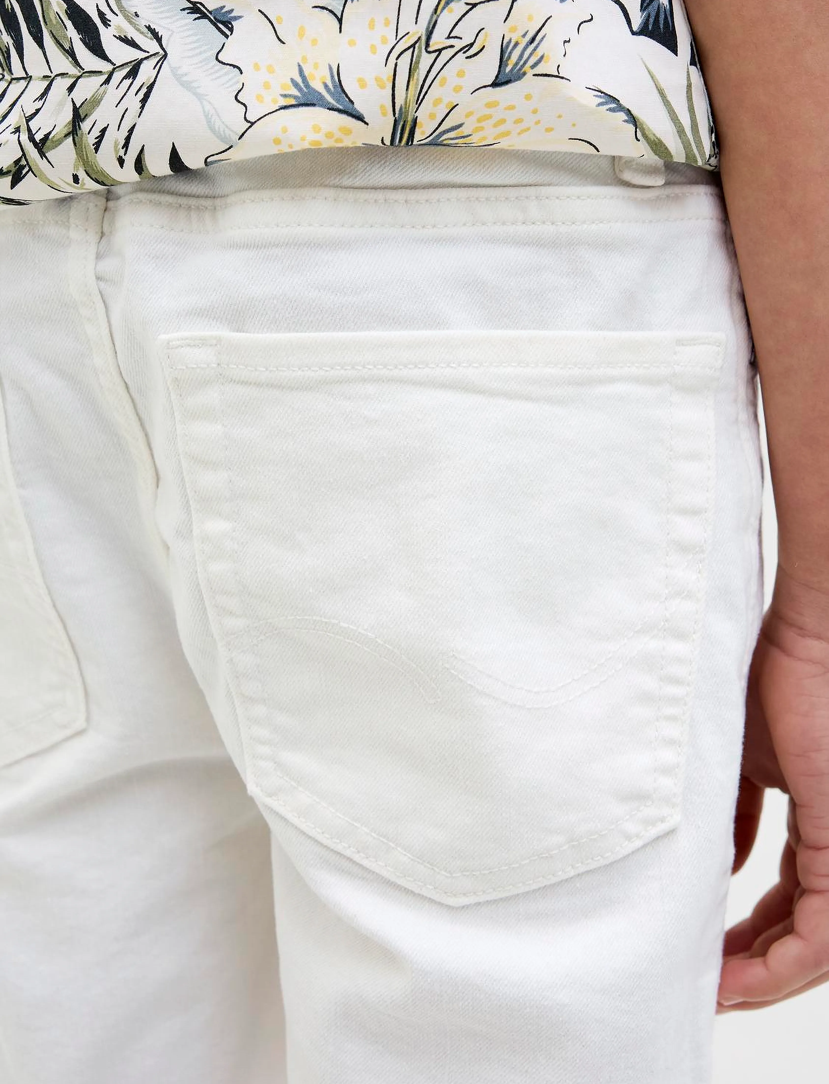 Jack & Jones - JJIRICK JJORIGINAL SHORTS SQ 912 JNR - jeansshorts - white denim - 4