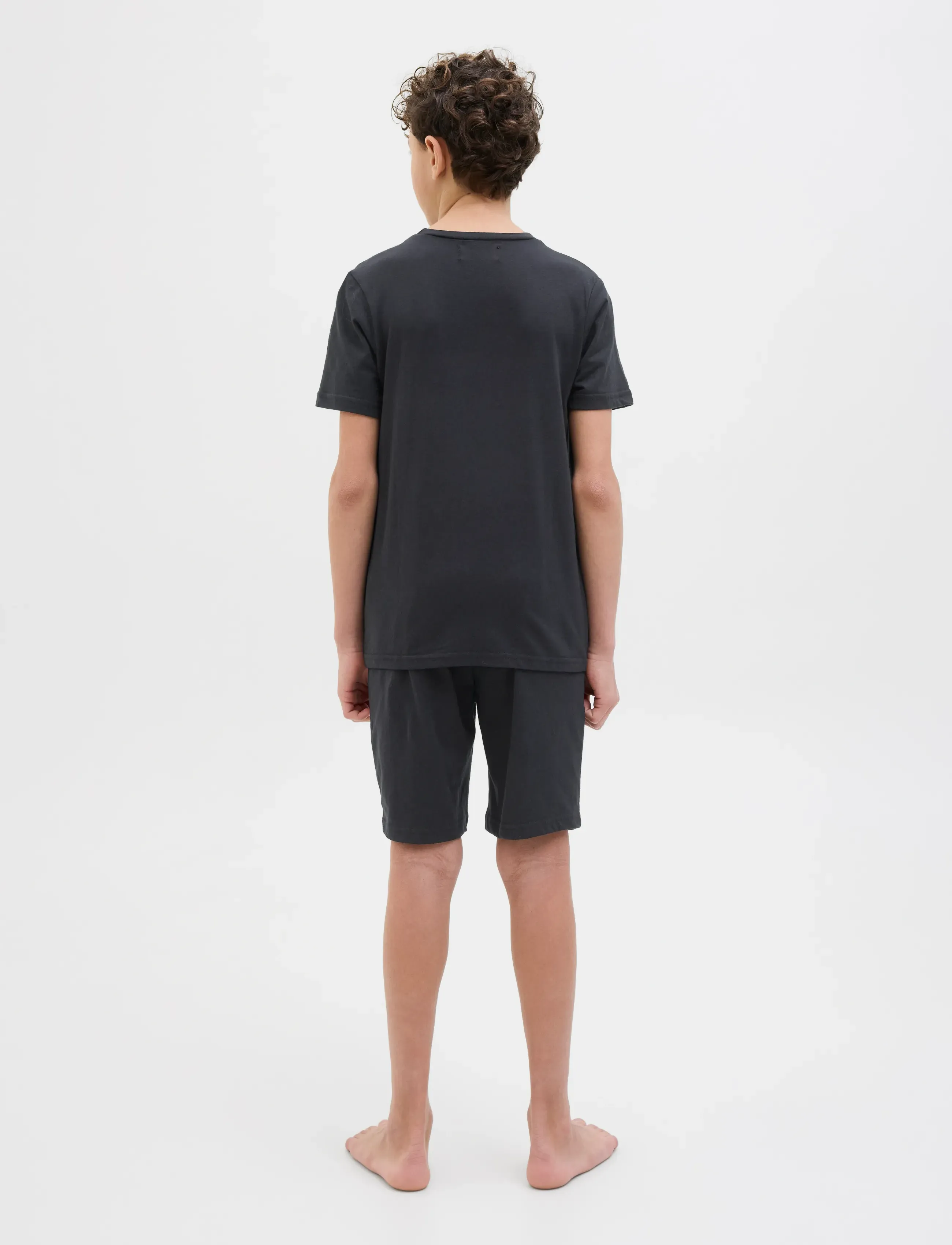 Jack & Jones - JACEVEREST SS TEE AND SHORTS SET W JNR - sæt med kortærmet t-shirt - black - 2
