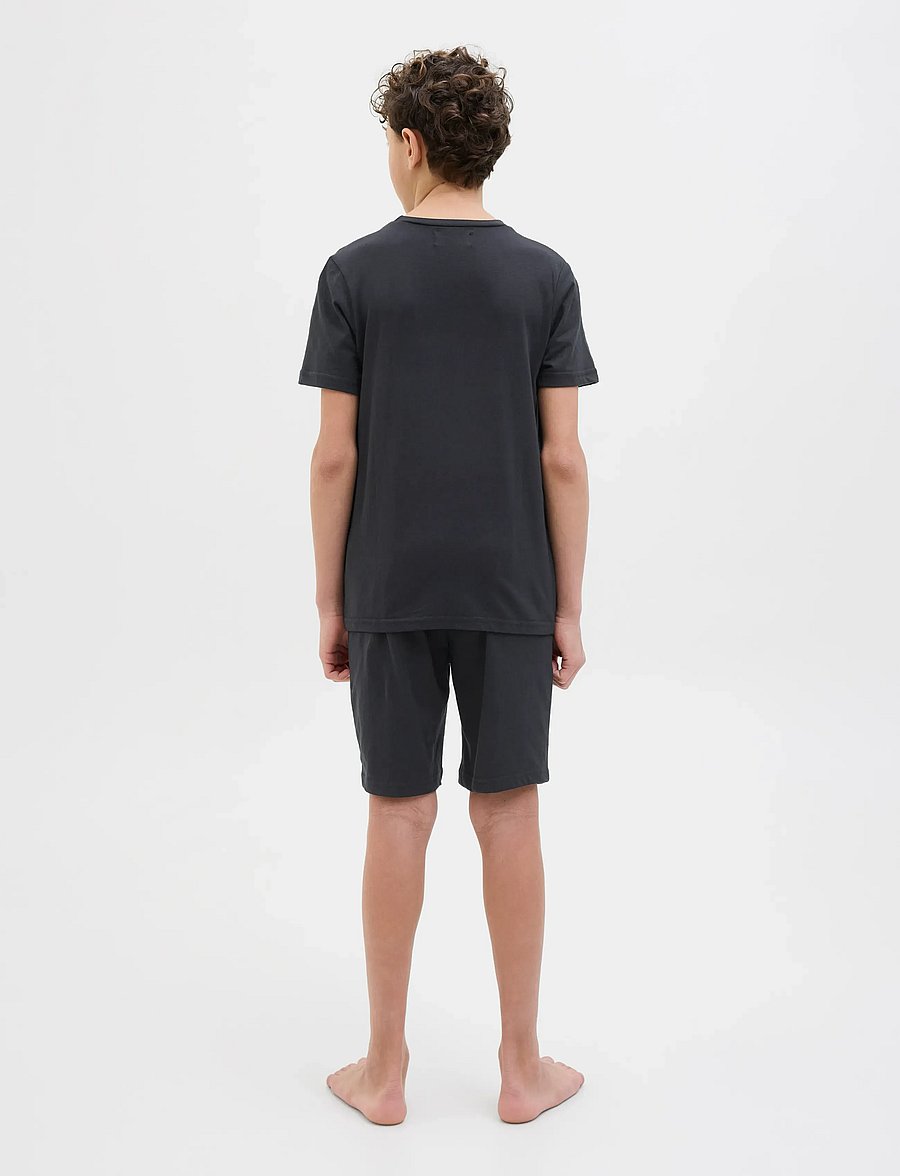 Jack & Jones - JACEVEREST SS TEE AND SHORTS SET W JNR - sæt med kortærmet t-shirt - black - 2