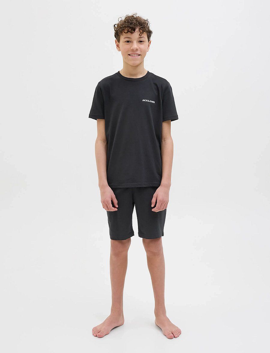 Jack & Jones - JACEVEREST SS TEE AND SHORTS SET W JNR - sæt med kortærmet t-shirt - black - 3