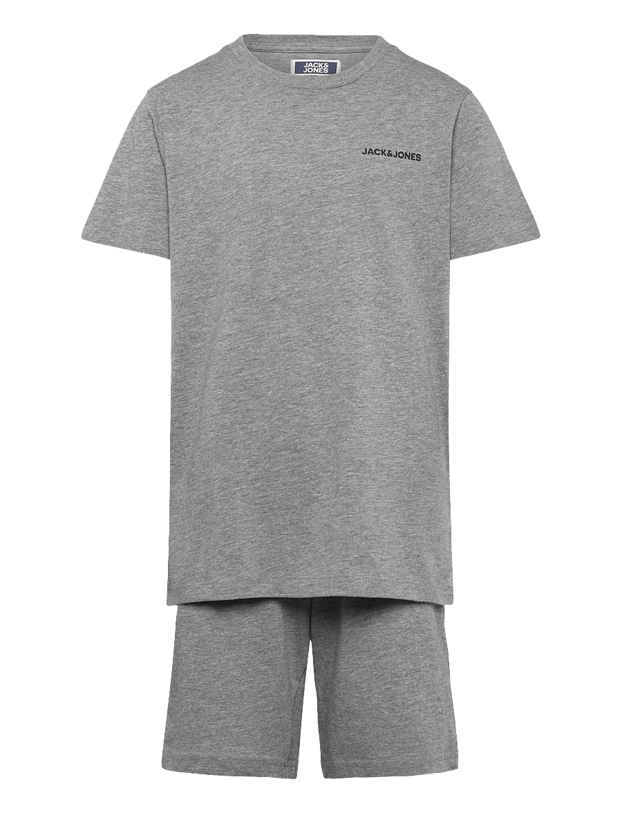 Jack & Jones - JACEVEREST SS TEE AND SHORTS SET W JNR - set med kortärmad t-shirt - light grey melange - 0