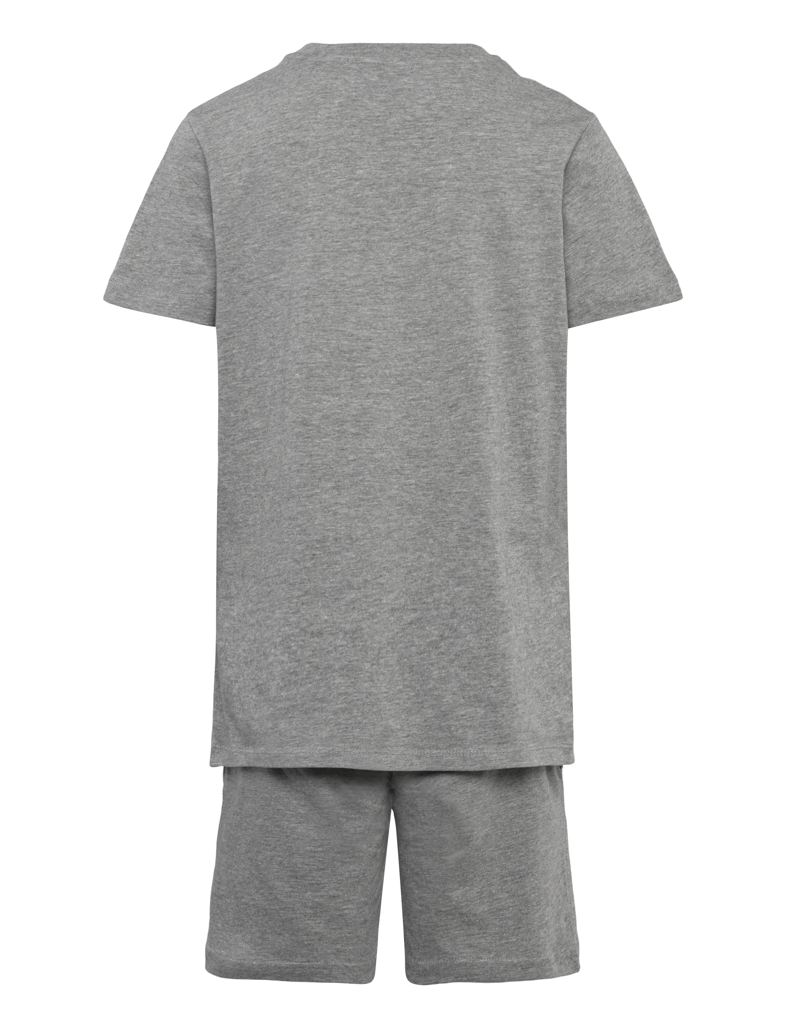 Jack & Jones - JACEVEREST SS TEE AND SHORTS SET W JNR - set med kortärmad t-shirt - light grey melange - 1