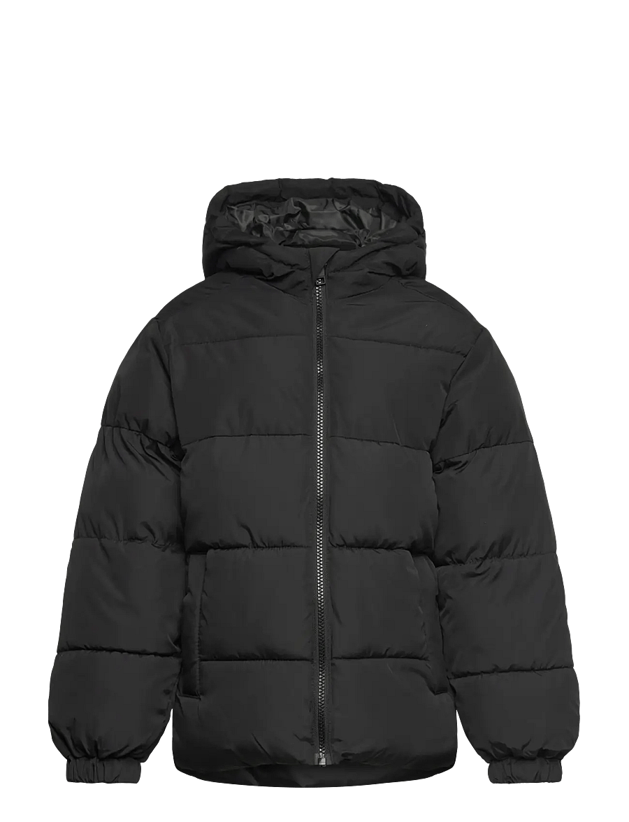 Jack & Jones - JJMAZE PUFFER HOOD JNR - vinterjakker - black - 0