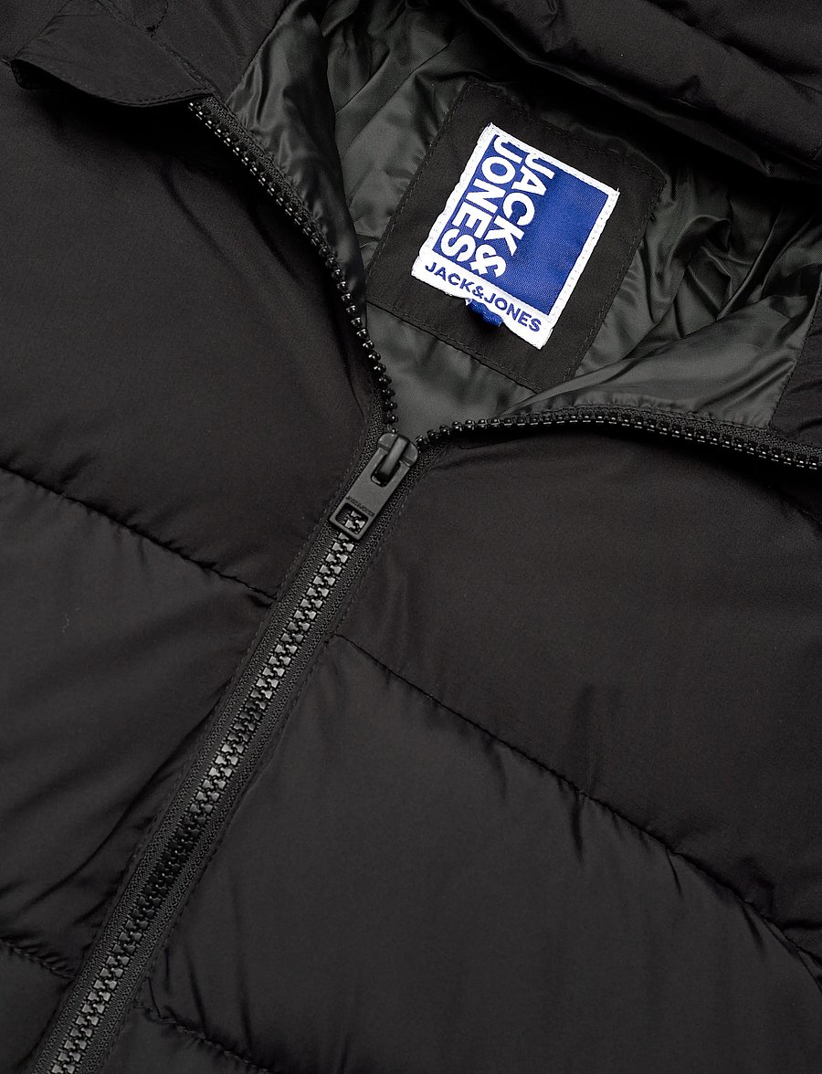 Jack & Jones - JJMAZE PUFFER HOOD JNR - vinterjakker - black - 2