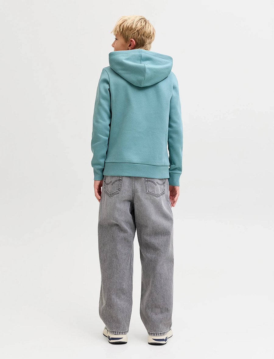 Jack & Jones - JJELOGO SWEAT HOOD 2 COL 25/26 NOOS JNR - kapuzenpullover - mineral blue - 2