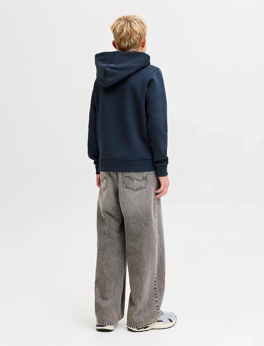 Jack & Jones - JJELOGO SWEAT HOOD 2 COL 25/26 NOOS JNR - pulls à capuche - navy blazer - 2