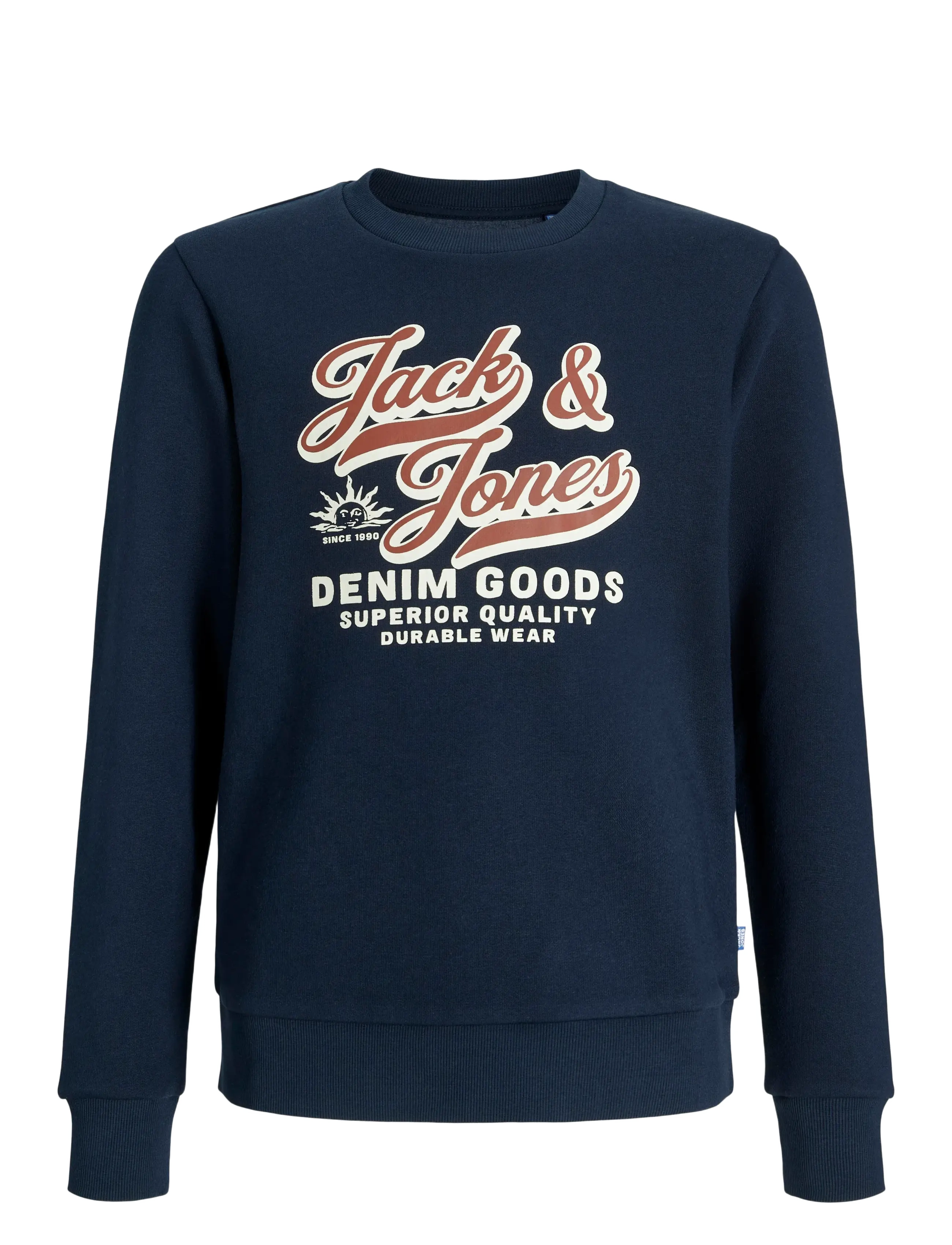 Jack & Jones JJELOGO SWEAT CREW 2 COL 25/26 NOOS MNI - Riided - SKY CAPTAIN / navy