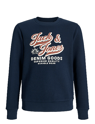 Jack & Jones JJELOGO SWEAT CREW 2 COL 25/26 NOOS MNI - Kinder 2 bis 8 Jahren - SKY CAPTAIN / navy