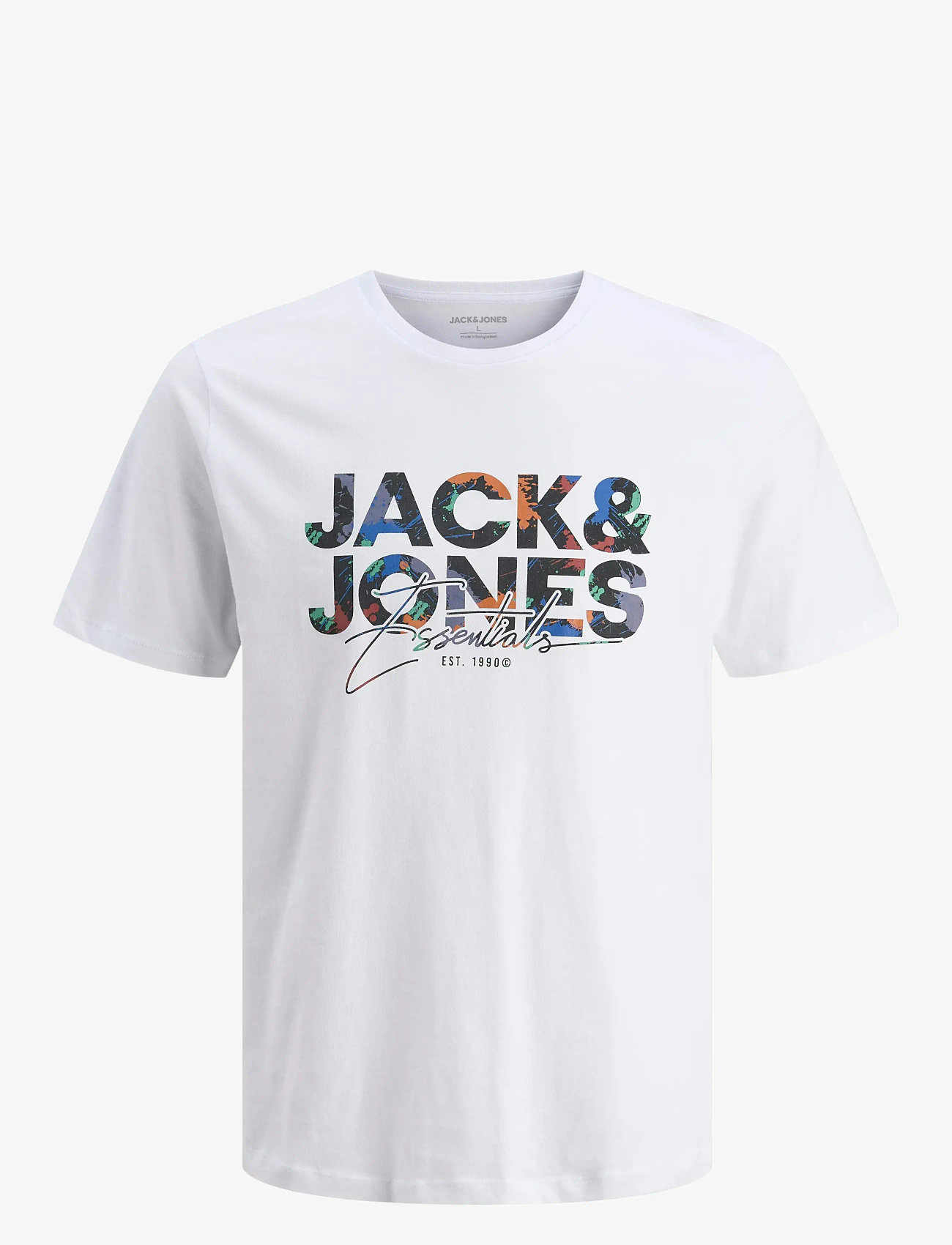 Jack & Jones - JJGEPLAS TEE SS CREW NECK MNI - kurzärmelige - white - 0