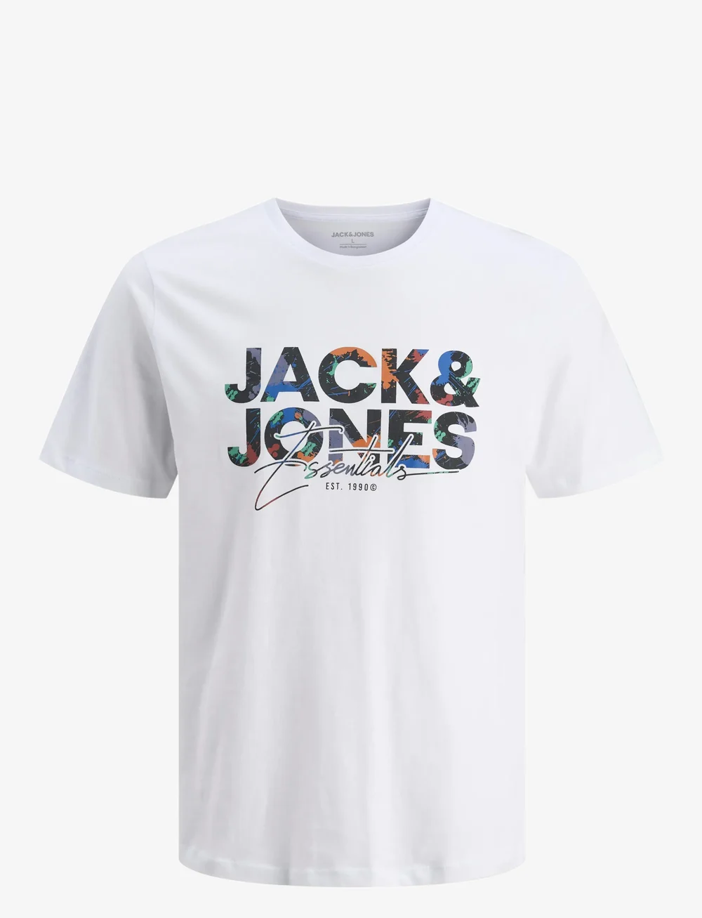 Jack & Jones - JJGEPLAS TEE SS CREW NECK MNI - kurzärmelige - white - 0