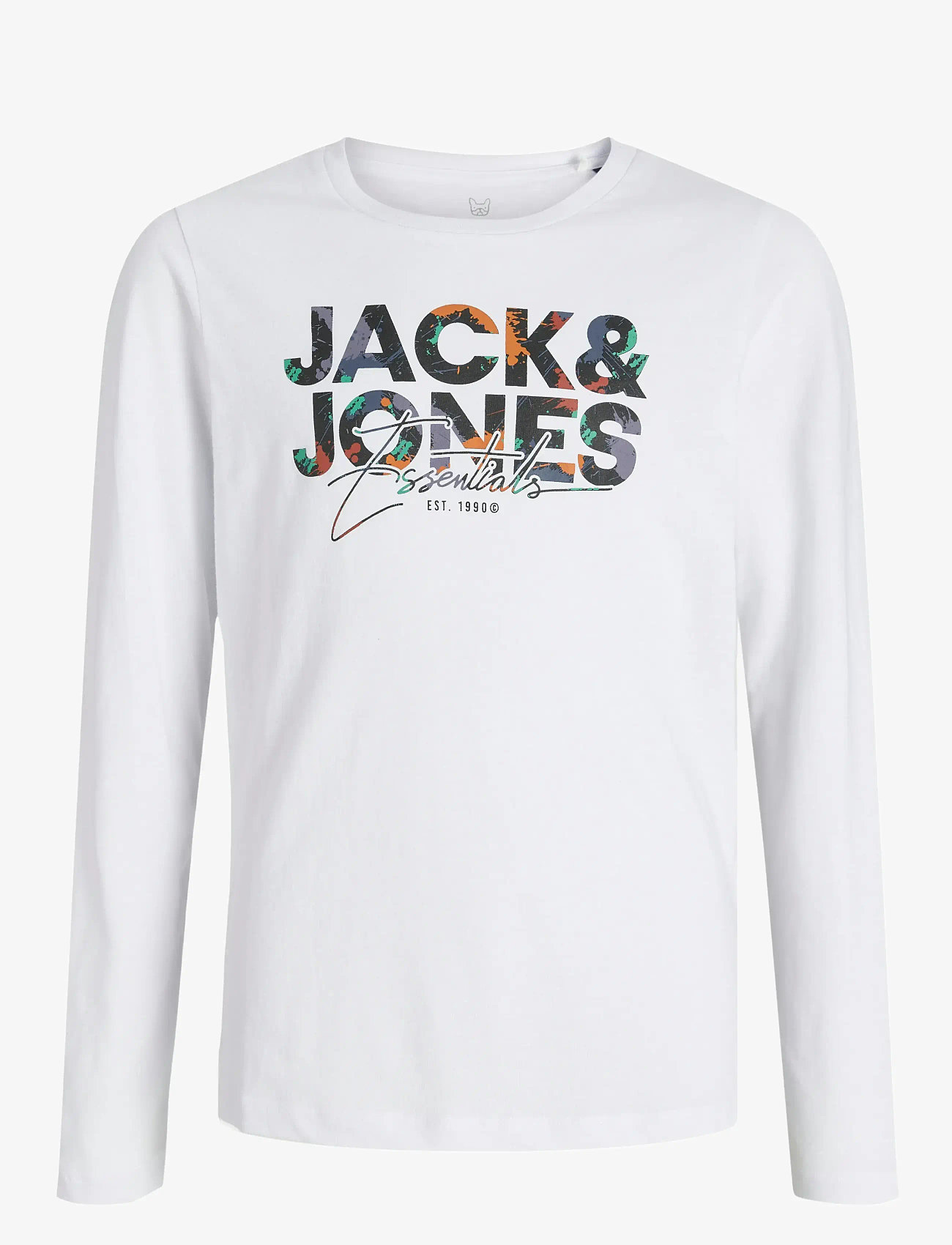 Jack & Jones - JJGEPLAS TEE LS CREW NECK MNI - white - 0