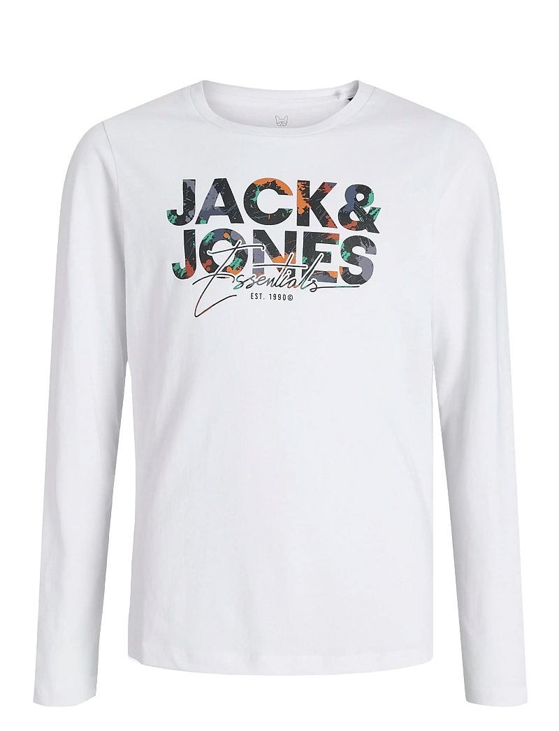 Jack & Jones - JJGEPLAS TEE LS CREW NECK MNI - white - 0