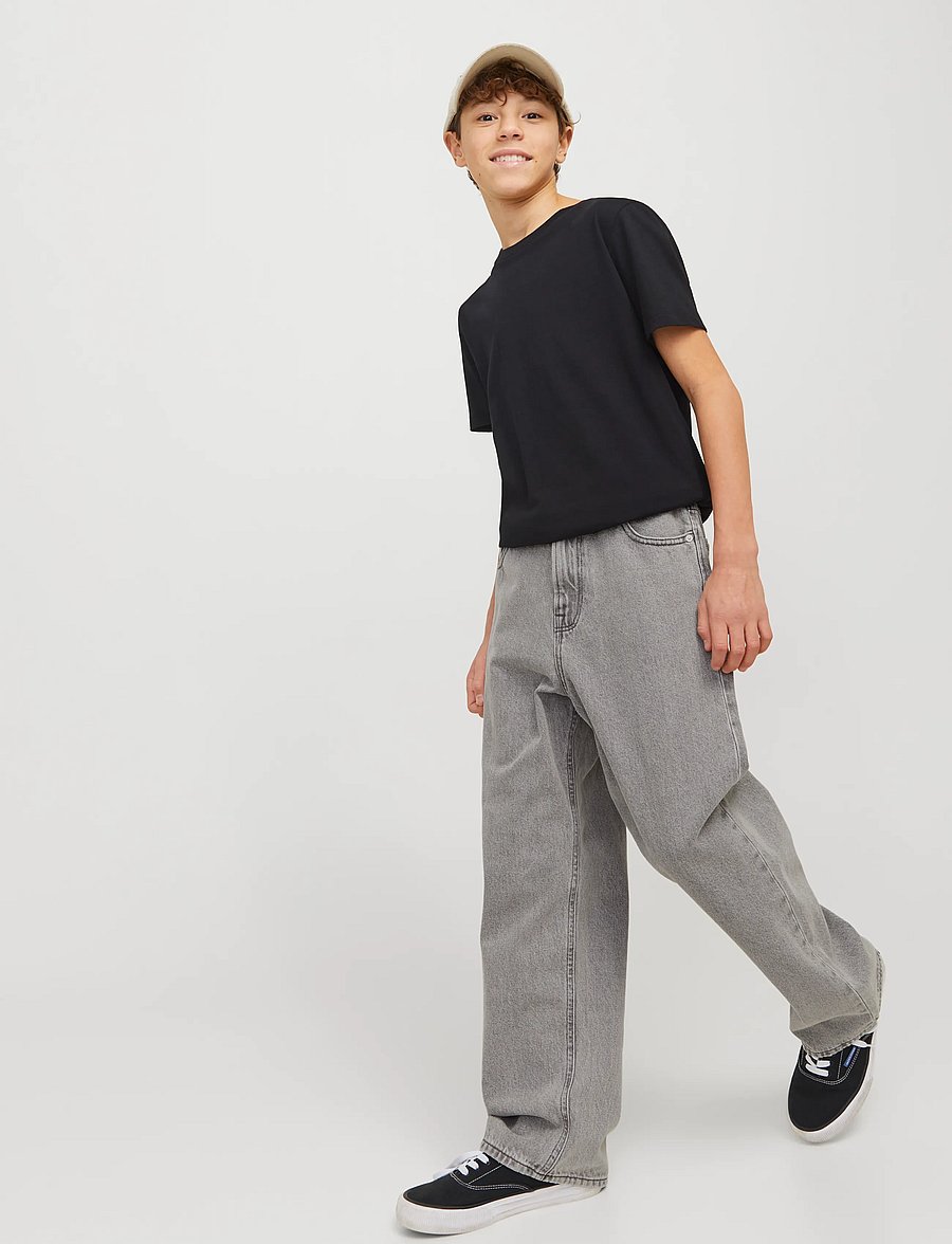 Jack & Jones - JJIALEX JJORIGINAL SQ 852 NOOS JNR - loose jeans - grey denim - 4