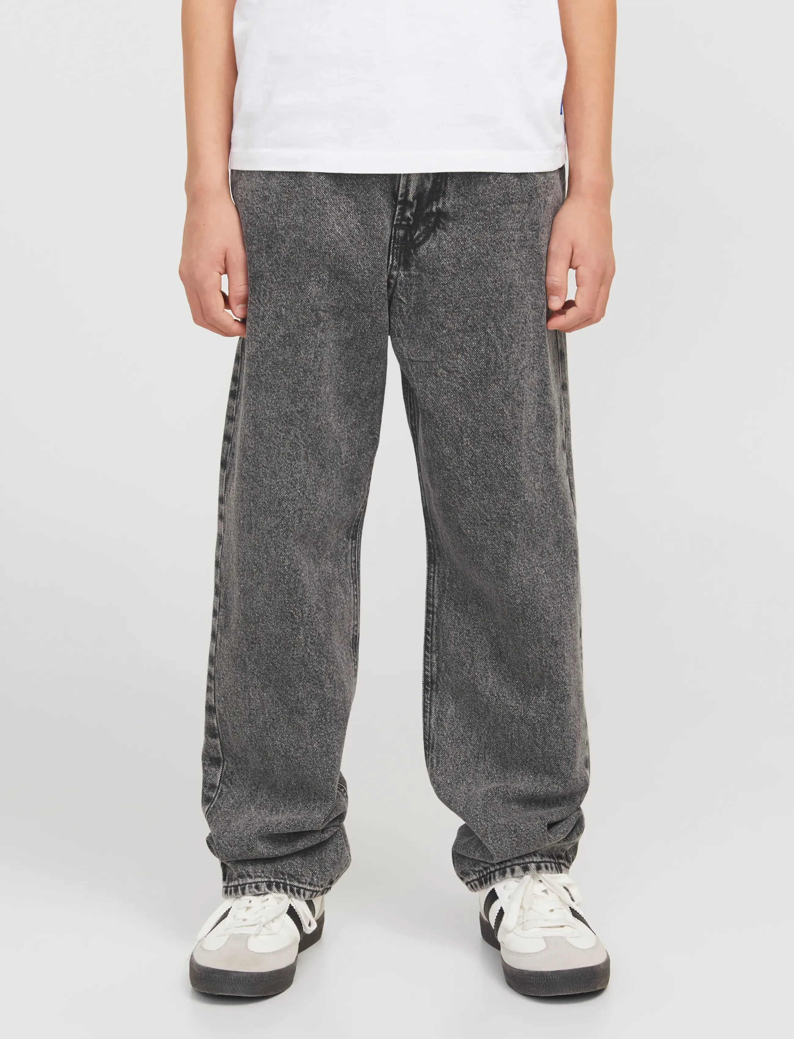 Jack & Jones JJICHRIS JJORIGINAL SQ 853 NOOS JNR - Hosen - GREY DENIM / grey