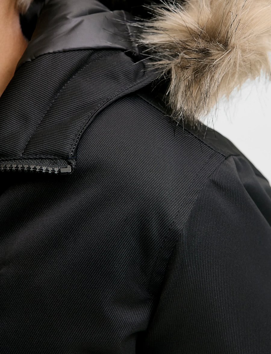 Jack & Jones - JJCHARLIE DETACHABLE FAUX FUR PARK JNR - veste rembourrée - black - 3
