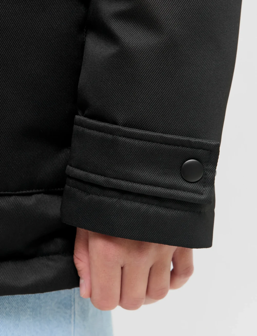 Jack & Jones - JJCHARLIE DETACHABLE FAUX FUR PARK JNR - daunen- und steppjacken - black - 4