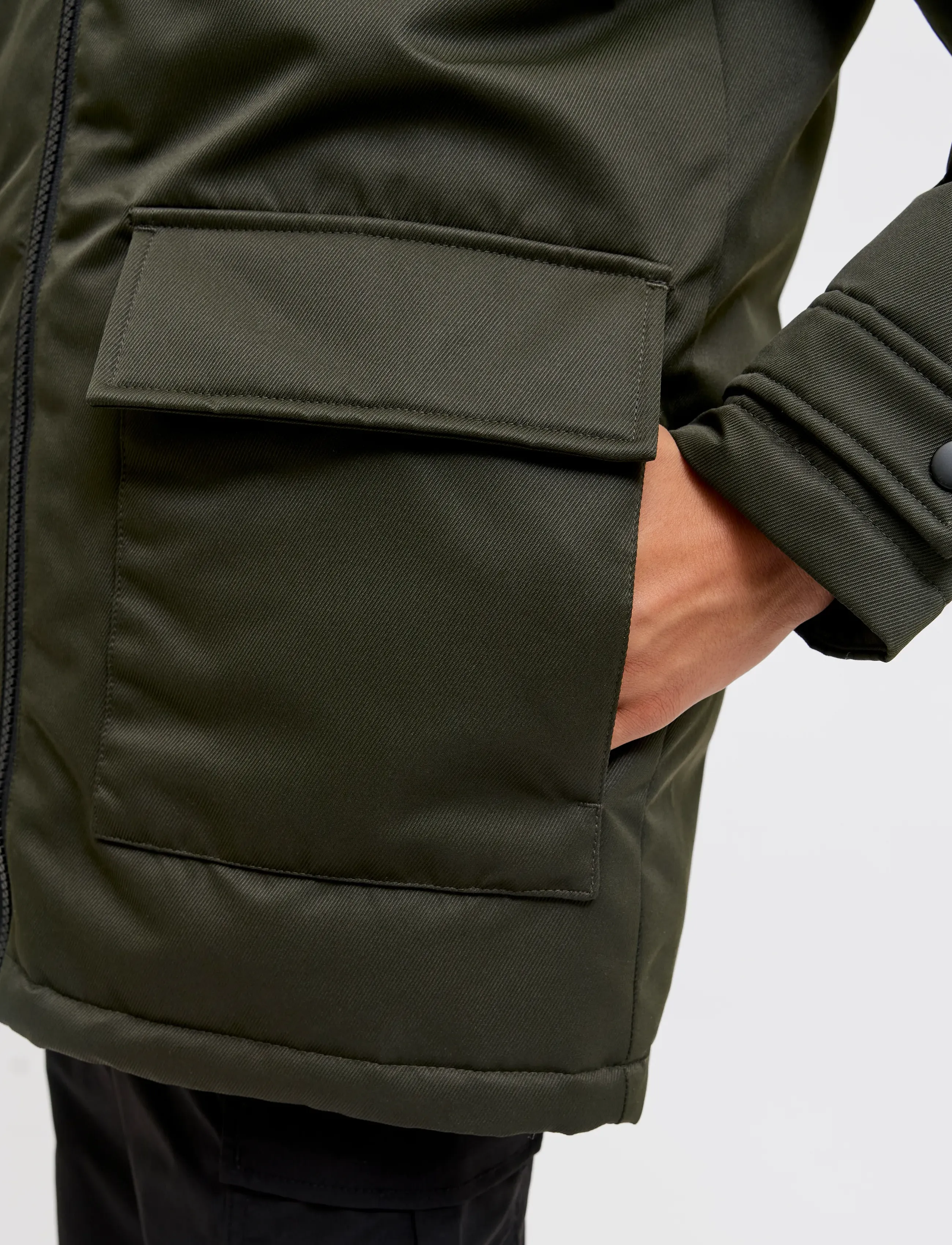 Jack & Jones - JJCHARLIE DETACHABLE FAUX FUR PARK JNR - veste rembourrée - rosin - 5