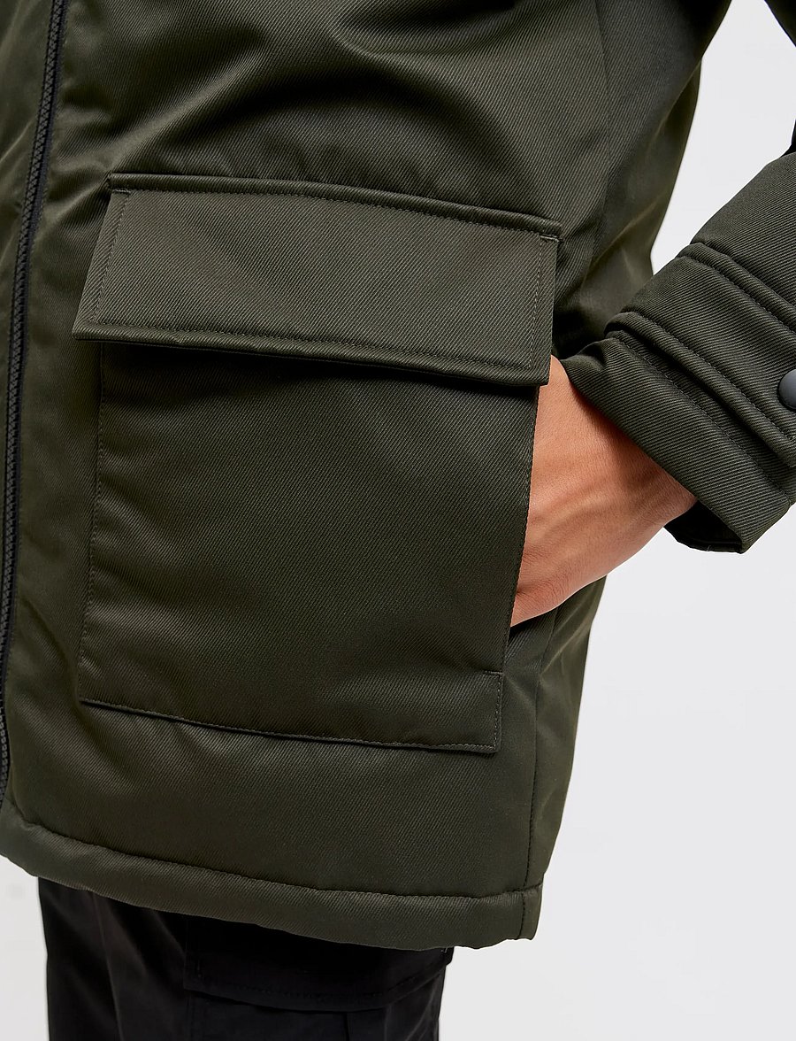 Jack & Jones - JJCHARLIE DETACHABLE FAUX FUR PARK JNR - veste rembourrée - rosin - 5