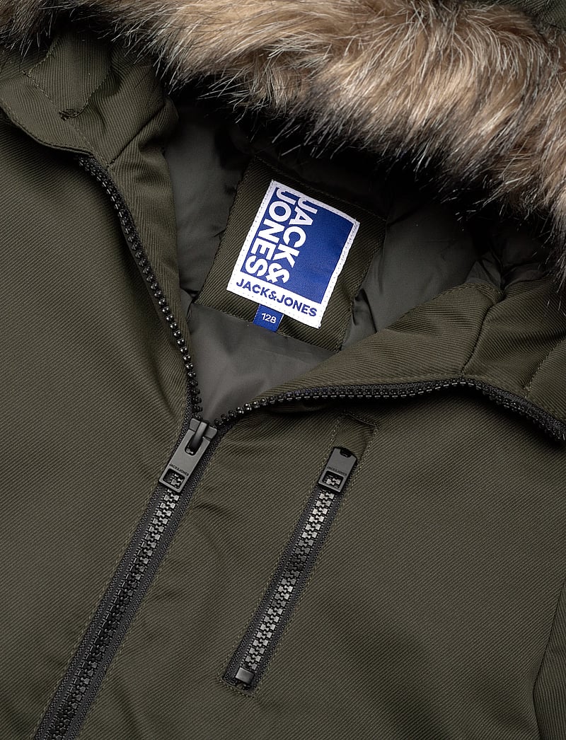 Jack & Jones - JJCHARLIE DETACHABLE FAUX FUR PARK JNR - puhvis ja polsterdatud - rosin - 2