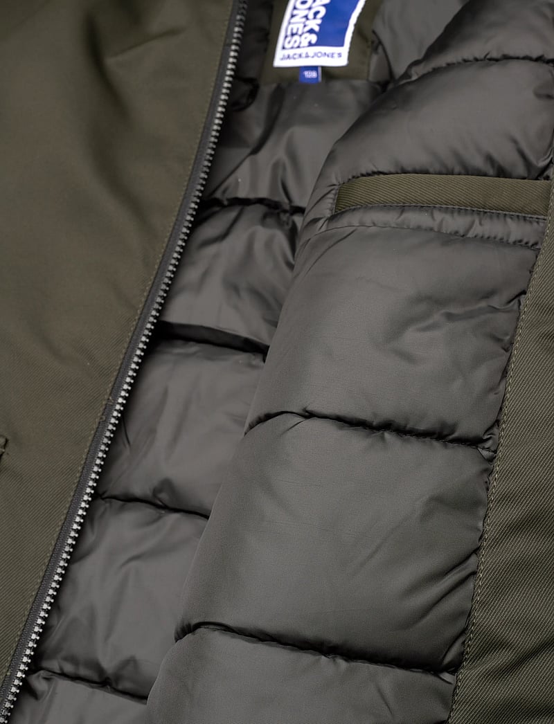 Jack & Jones - JJCHARLIE DETACHABLE FAUX FUR PARK JNR - puhvis ja polsterdatud - rosin - 4