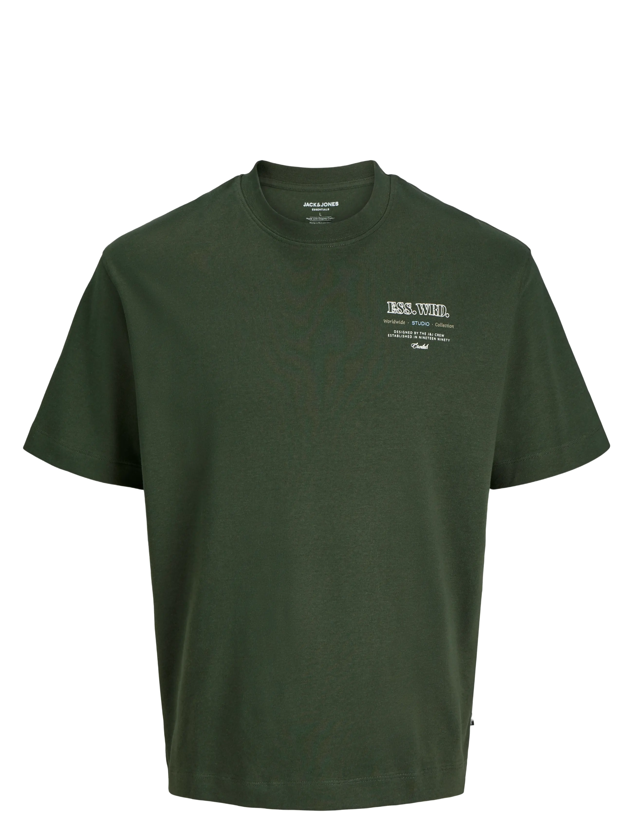 Jack & Jones JJEURBAN EDGE STUDIO TEE SS O-NECK JNR - 4 for 3 - DUFFEL BAG / green